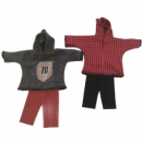 Kapuzenshirt mit Hose für Jugendliche 25cm